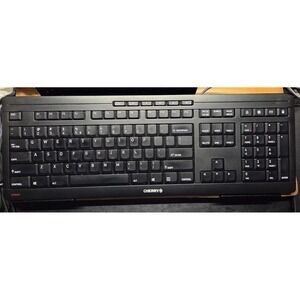 CHERRY JK8500EU2 Stream 104-key SX Scissor Mechanism Wired Keyboard - Black